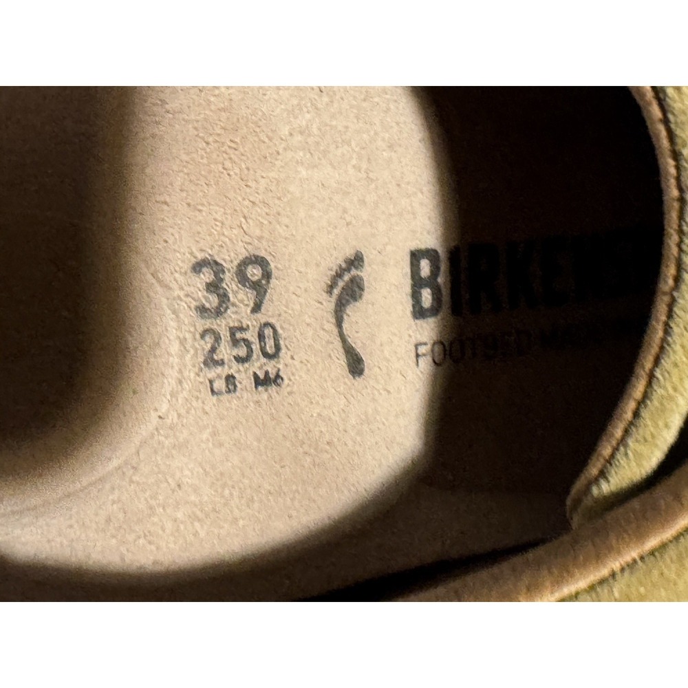 BIRKENSTOCK Bend Low 39 / 8 Khaki Suede Sneakers Lace-up Shoes - Picture 9 of 9